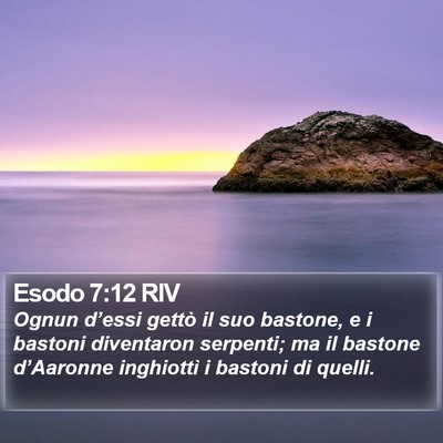 Esodo 7:12 RIV Bible Verse Image