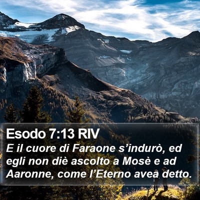 Esodo 7:13 RIV Bible Verse Image