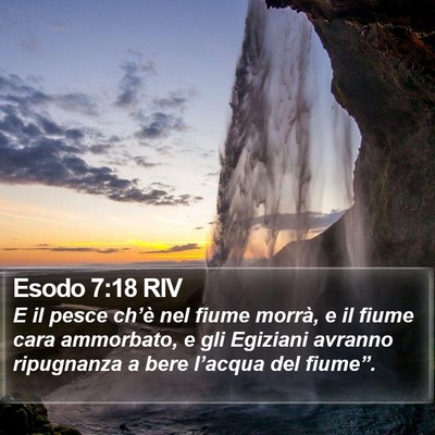 Esodo 7:18 RIV Bible Verse Image