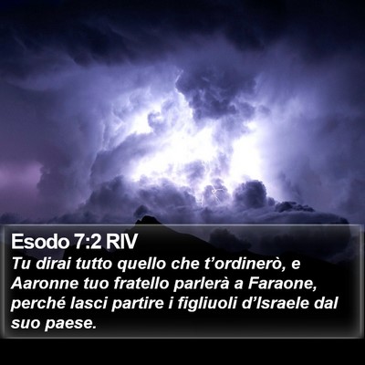 Esodo 7:2 RIV Bible Verse Image