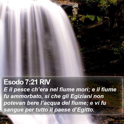 Esodo 7:21 RIV Bible Verse Image