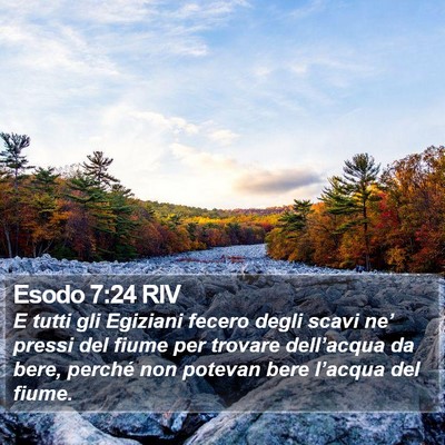 Esodo 7:24 RIV Bible Verse Image