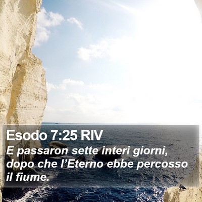 Esodo 7:25 RIV Bible Verse Image