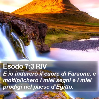Esodo 7:3 RIV Bible Verse Image