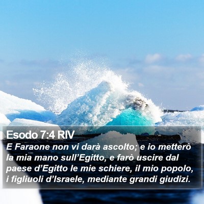 Esodo 7:4 RIV Bible Verse Image