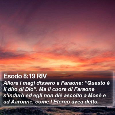 Esodo 8:19 RIV Bible Verse Image