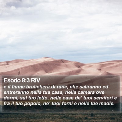 Esodo 8:3 RIV Bible Verse Image