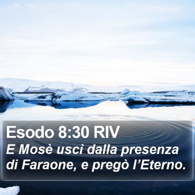 Esodo 8:30 RIV Bible Verse Image