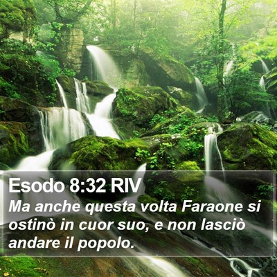 Esodo 8:32 RIV Bible Verse Image