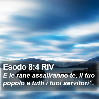 Esodo 8:4 RIV Bible Verse Image
