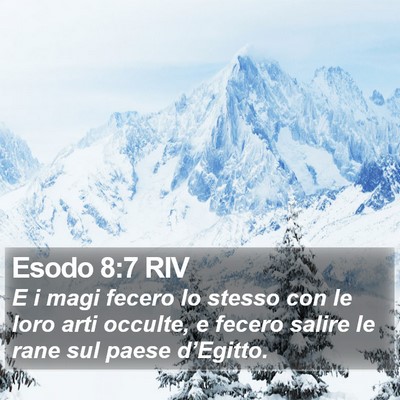 Esodo 8:7 RIV Bible Verse Image
