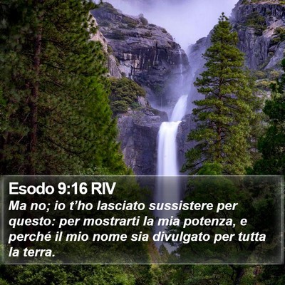 Esodo 9:16 RIV Bible Verse Image
