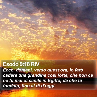 Esodo 9:18 RIV Bible Verse Image
