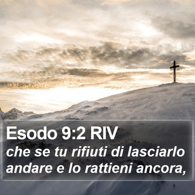Esodo 9:2 RIV Bible Verse Image