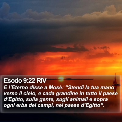 Esodo 9:22 RIV Bible Verse Image