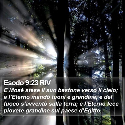 Esodo 9:23 RIV Bible Verse Image