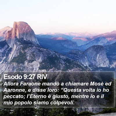 Esodo 9:27 RIV Bible Verse Image