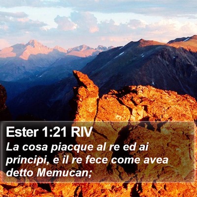 Ester 1:21 RIV Bible Verse Image
