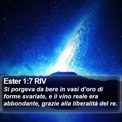 Ester 1:7 RIV Bible Verse Image