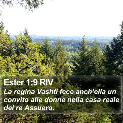 Ester 1:9 RIV Bible Verse Image