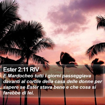 Ester 2:11 RIV Bible Verse Image
