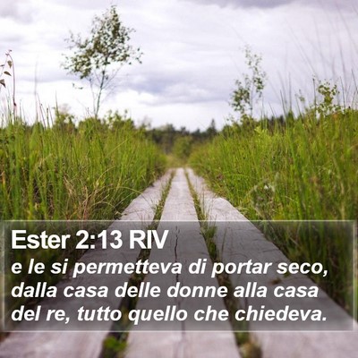 Ester 2:13 RIV Bible Verse Image