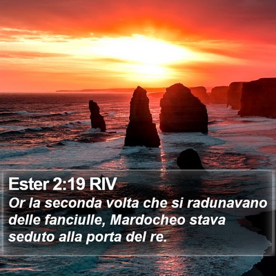 Ester 2:19 RIV Bible Verse Image