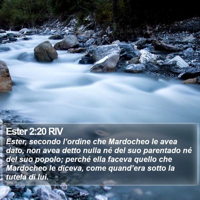 Ester 2:20 RIV Bible Verse Image