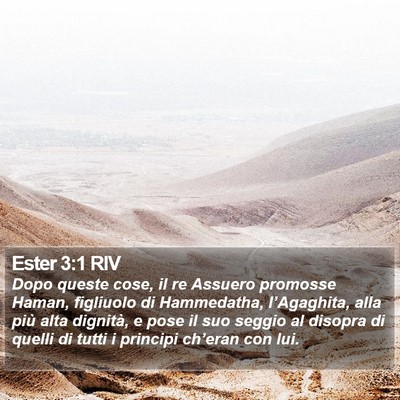 Ester 3:1 RIV Bible Verse Image