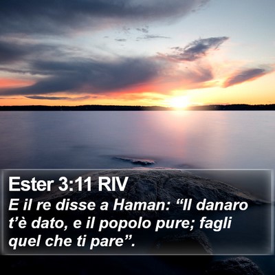 Ester 3:11 RIV Bible Verse Image