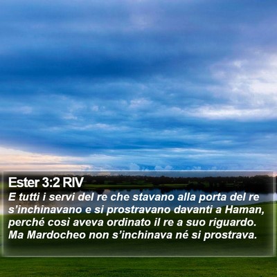 Ester 3:2 RIV Bible Verse Image