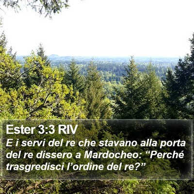 Ester 3:3 RIV Bible Verse Image