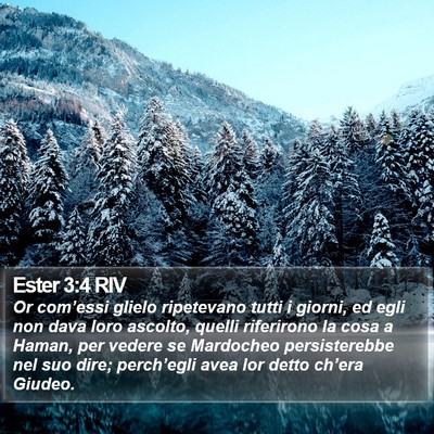 Ester 3:4 RIV Bible Verse Image