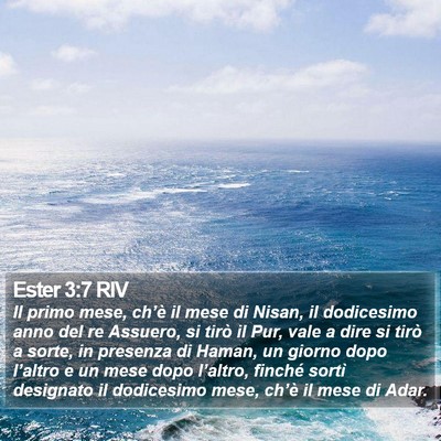 Ester 3:7 RIV Bible Verse Image