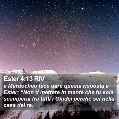 Ester 4:13 RIV Bible Verse Image