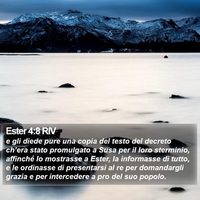 Ester 4:8 RIV Bible Verse Image