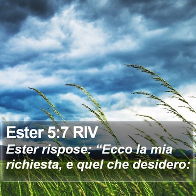 Ester 5:7 RIV Bible Verse Image