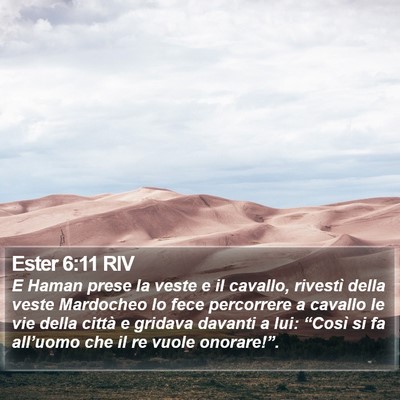 Ester 6:11 RIV Bible Verse Image