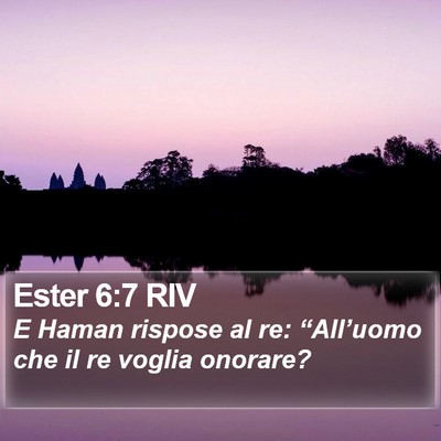 Ester 6:7 RIV Bible Verse Image