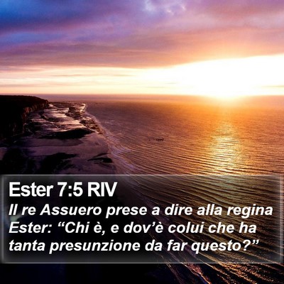 Ester 7:5 RIV Bible Verse Image
