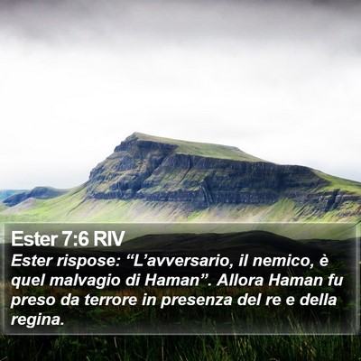Ester 7:6 RIV Bible Verse Image