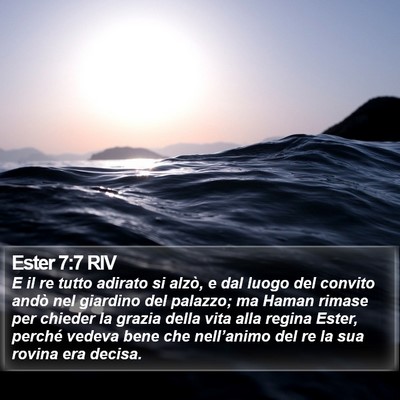 Ester 7:7 RIV Bible Verse Image