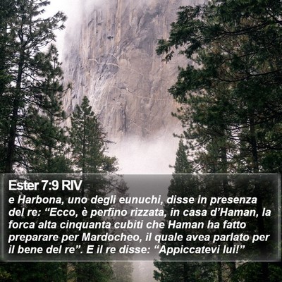Ester 7:9 RIV Bible Verse Image