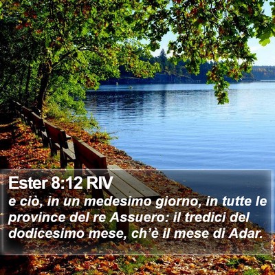 Ester 8:12 RIV Bible Verse Image