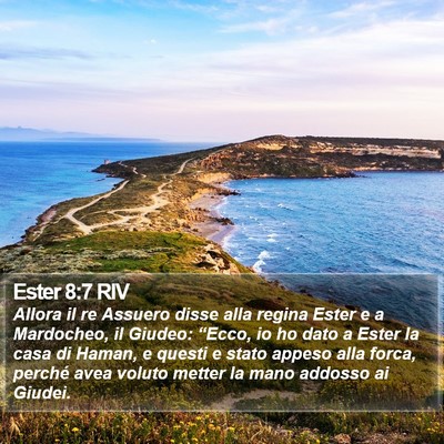 Ester 8:7 RIV Bible Verse Image