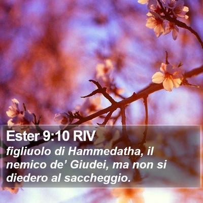 Ester 9:10 RIV Bible Verse Image