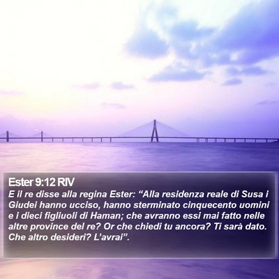 Ester 9:12 RIV Bible Verse Image