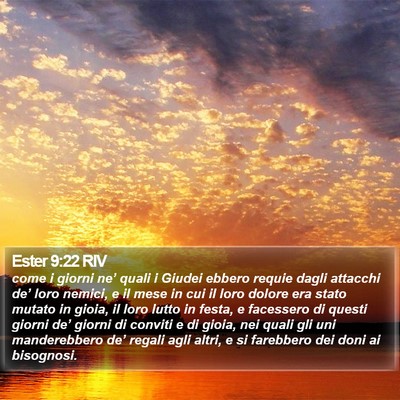 Ester 9:22 RIV Bible Verse Image