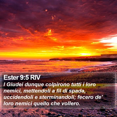 Ester 9:5 RIV Bible Verse Image