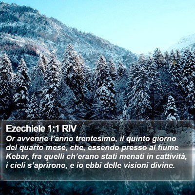 Ezechiele 1:1 RIV Bible Verse Image